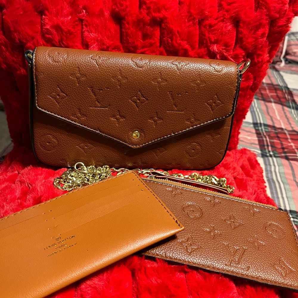 Louis Vuitton Brown Monogram Clutch